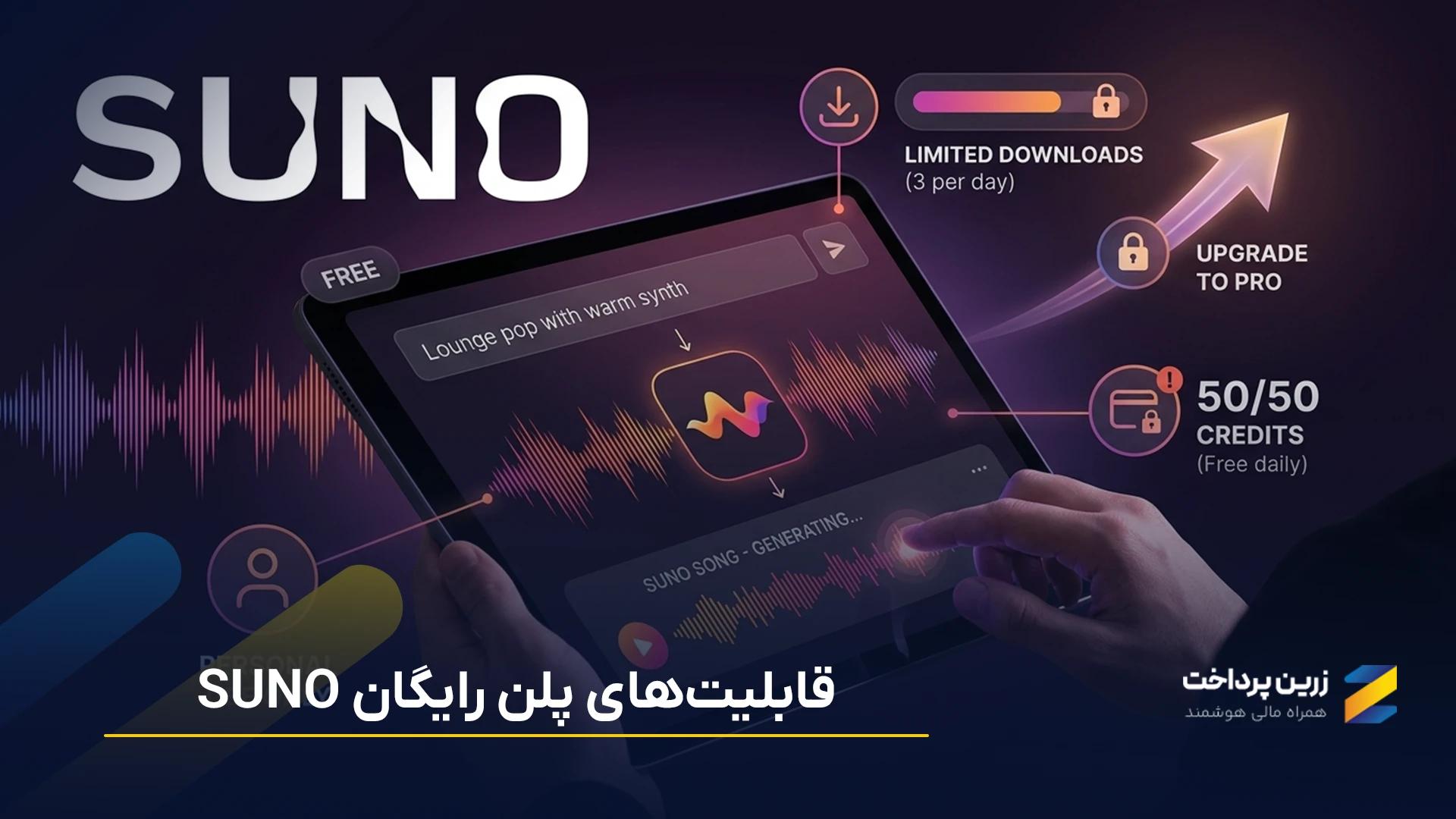 آیا سونو Suno رایگان است؟ شرایط استفاده رایگان از سونو