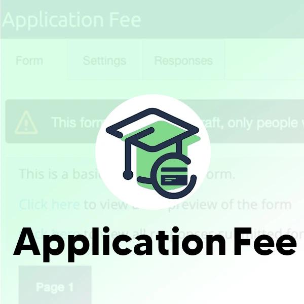 پرداخت APPLICATION FEE