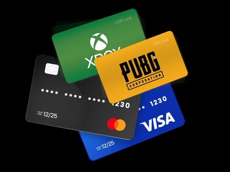 کارتهای اعتباری و گیفت کارت