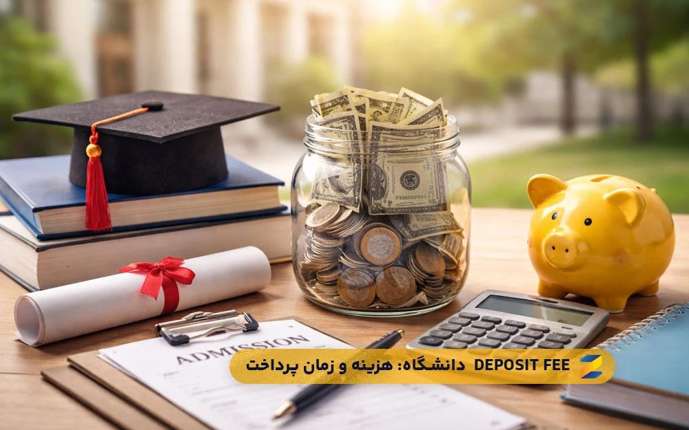 Deposit Fee دانشگاه چیست؟ راهنمای کامل پرداخت دیپازیت برای دانشجویان ایرانی